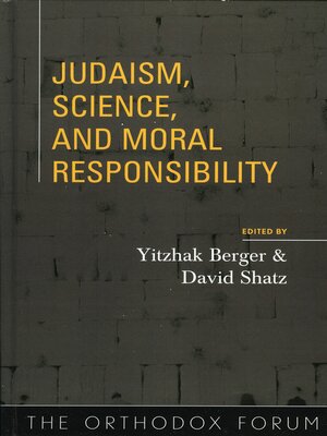 cover image of Judaism, Science, and Moral Responsibility